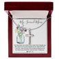Mom Necklace, Bonus Mom Necklace Gift For Stepmom Necklace Mother's Day Artisan Crafted Cross Necklace