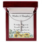 Mother Necklace - No Matter What - I Will Always Love You Mom Necklace Mother's Day Artisan Crafted Cross Necklace