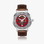 Rait Scottish Clan Tartan Crest Badge Silver Automatic Watch Size 46mm