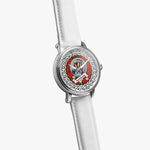 Sandilands Scottish Clan Tartan Crest Badge Silver Automatic Watch Size 46mm