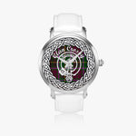 Crosby Scottish Clan Tartan Crest Badge Silver Automatic Watch Size 46mm