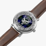 Williams Scottish Clan Tartan Crest Badge Silver Automatic Watch Size 46mm