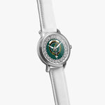Lammie Scottish Clan Tartan Crest Badge Silver Automatic Watch Size 46mm
