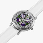 Scottish Dalrymple surname Scottish clan tartan crest badge Silver Automatic Watch Size 46mm