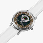 Scottish MacEwan Celtic Circle Silver Automatic Watch Size 46mm