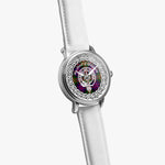 MacDonald of Glengarry Scottish Clan Tartan Crest Badge Silver Automatic Watch Size 46mm