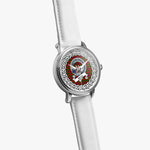 Skene Scottish Clan Tartan Crest Badge Silver Automatic Watch Size 46mm
