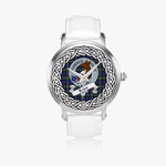 Baird Scottish Clan Tartan Crest Badge Silver Automatic Watch Size 46mm