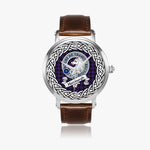 Horsburgh Scottish Clan Tartan Crest Badge Silver Automatic Watch Size 46mm
