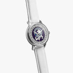 Horsburgh Scottish Clan Tartan Crest Badge Silver Automatic Watch Size 46mm