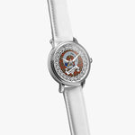MacIntyre Scottish Clan Tartan Crest Badge Silver Automatic Watch Size 46mm