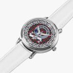 Haig Scottish Clan Tartan Crest Badge Silver Automatic Watch Size 46mm
