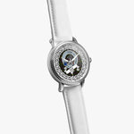 Hall Scottish Clan Tartan Crest Badge Silver Automatic Watch Size 46mm