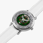 Orrock Scottish Clan Tartan Crest Badge Silver Automatic Watch Size 46mm