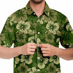 Men Hawaiian Shirt Epic Hibiscus Hawaiian Floral Aloha Camo Hawaiian Men Short Sleeve Shirt