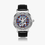 Spalding Scottish Clan Tartan Crest Badge Silver Automatic Watch Size 46mm