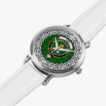 Don Scottish Clan Tartan Crest Badge Silver Automatic Watch Size 46mm