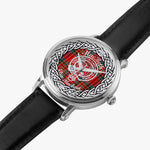 MacBeth Scottish Clan Tartan Crest Badge Silver Automatic Watch Size 46mm