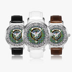 Whitelaw Scottish Clan Tartan Crest Badge Silver Automatic Watch Size 46mm