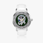 Beveridge Scottish Clan Tartan Crest Badge Silver Automatic Watch Size 46mm