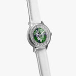 Macdonald, Mcdonald or Donald Clan Scottish tartan Silver Automatic Watch Size 46mm