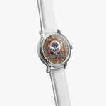 Scottish Ogilvie Celtic Circle Silver Automatic Watch Size 46mm