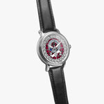 Little Scottish Clan Tartan Crest Badge Silver Automatic Watch Size 46mm