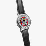 Ruthven Scottish Clan Tartan Crest Badge Silver Automatic Watch Size 46mm