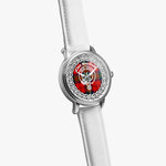 Scottish MacDuff Clan Tartan Crest Badge Silver Automatic Watch Size 46mm