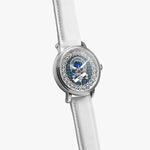 Weir Scottish Clan Tartan Crest Badge Silver Automatic Watch Size 46mm