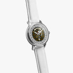 Brisbane Scottish Clan Tartan Crest Badge Silver Automatic Watch Size 46mm