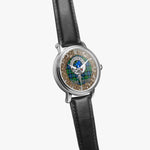Scottish Forsyth Celtic Circle Silver Automatic Watch Size 46mm
