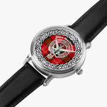 Mackintosh Scottish Clan Tartan Crest Badge Old Silver Automatic Watch Size 46mm