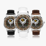 Scottish Buchan Celtic Circle Silver Automatic Watch Size 46mm