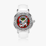 Seton Scottish Clan Tartan Crest Badge Silver Automatic Watch Size 46mm