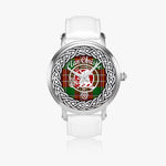 Christie Scottish Clan Tartan Crest Badge Silver Automatic Watch Size 46mm