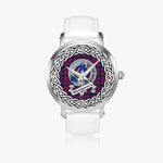 Montgomery Scottish Clan Tartan Crest Badge Silver Automatic Watch Size 46mm