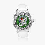 Boyle Scottish Clan Tartan Crest Badge Silver Automatic Watch Size 46mm