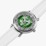 Scottish Boyle Tartan Crest Badge Silver Automatic Watch Size 46mm