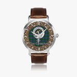 Scottish Carmichael Celtic Circle Silver Automatic Watch Size 46mm