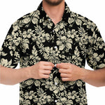 Men Hawaiian Shirt Club Surfing Longboard Logo Hibiscus Aloha Men Short Sleeve Shirt