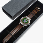 Scottish MacArthur Celtic Circle Silver Automatic Watch Size 46mm