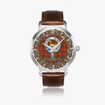 Scottish Bruce Celtic Circle Silver Automatic Watch Size 46mm