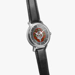 Clan Scott Crest & Tartan Knot Sterling Silver Unisex Automatic Watch (Silver) Size 46mm