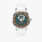 Scottish MacNeill Of Colonsay Celtic Circle Silver Automatic Watch Size 46mm
