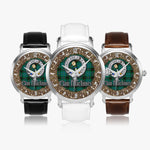 Scottish MacInnes Celtic Circle Silver Automatic Watch Size 46mm