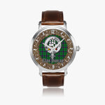 Scottish Duncan Celtic Circle Silver Automatic Watch Size 46mm