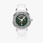 Scottish Blackadder Clan Tartan Crest Badge Silver Automatic Watch Size 46mm