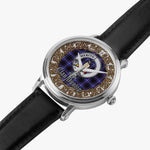 Scottish Dunlop Celtic Circle Silver Automatic Watch Size 46mm