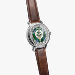 Henderson Scottish Clan Tartan Old Silver Automatic Watch Size 46mm